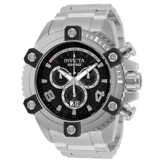 Invicta SHAQ Chronograph Quartz Diamond Black Dial Men's Watch