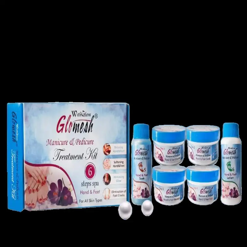 Glomesh Manicure & Pedicure Facial Kit Box (6 step)