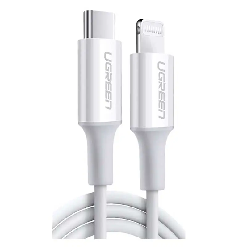 UGreen USB-C to Lightning M/M Cable Rubber Shell 1m (White)