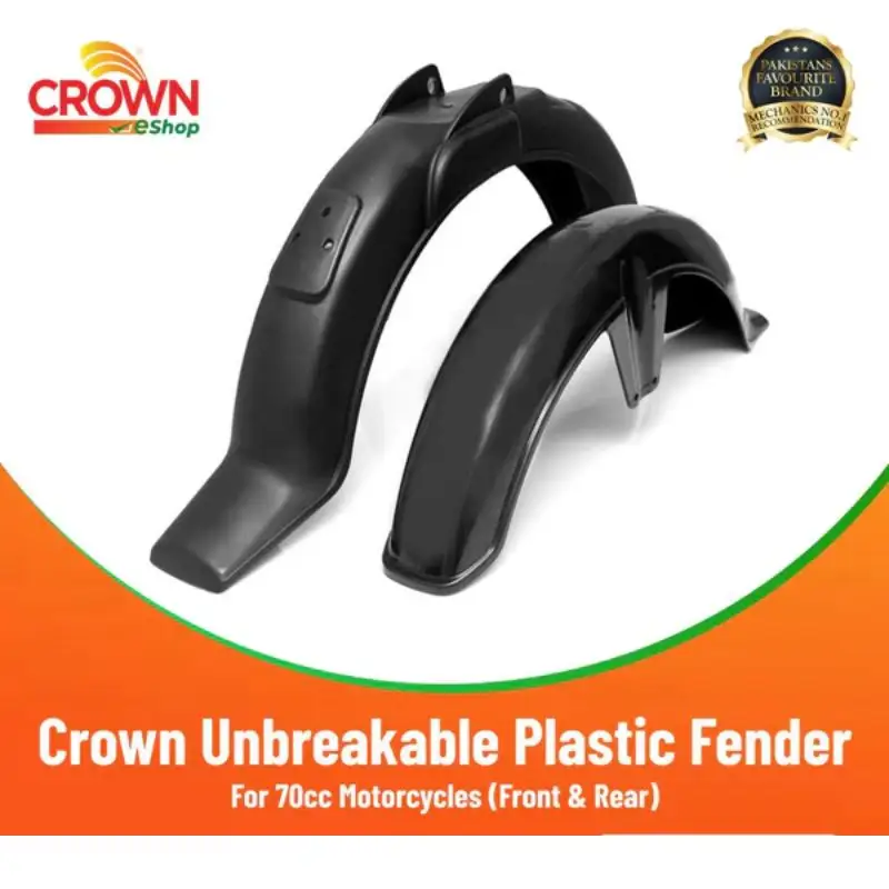 Crown Unbreakable Plastic Fender Front & Rear for 70cc Motorcycles