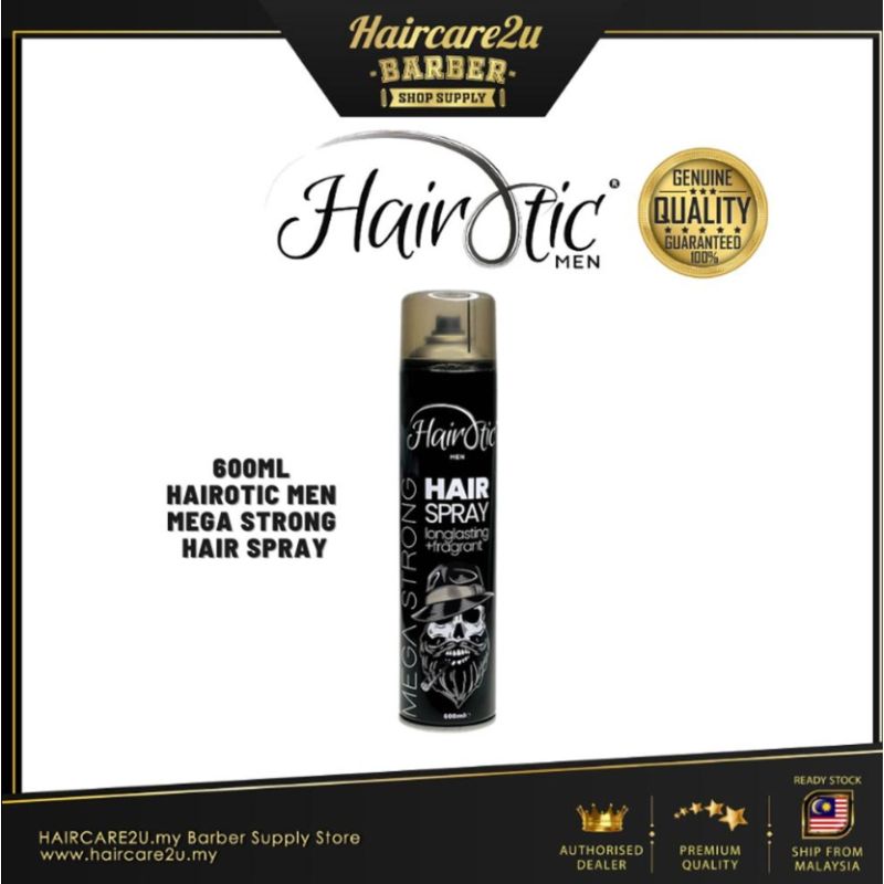 Hairotic Men Mega Strong Hair Spray 600ml