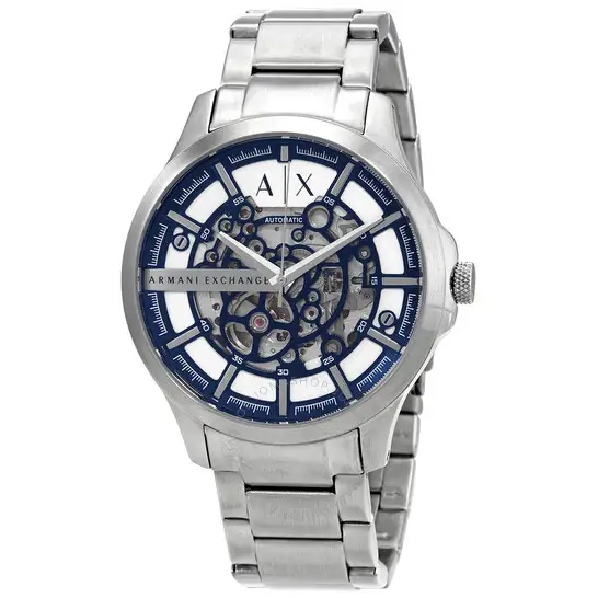 Armani Exchange Hampton Automatic Silver Dial Men's Watch
