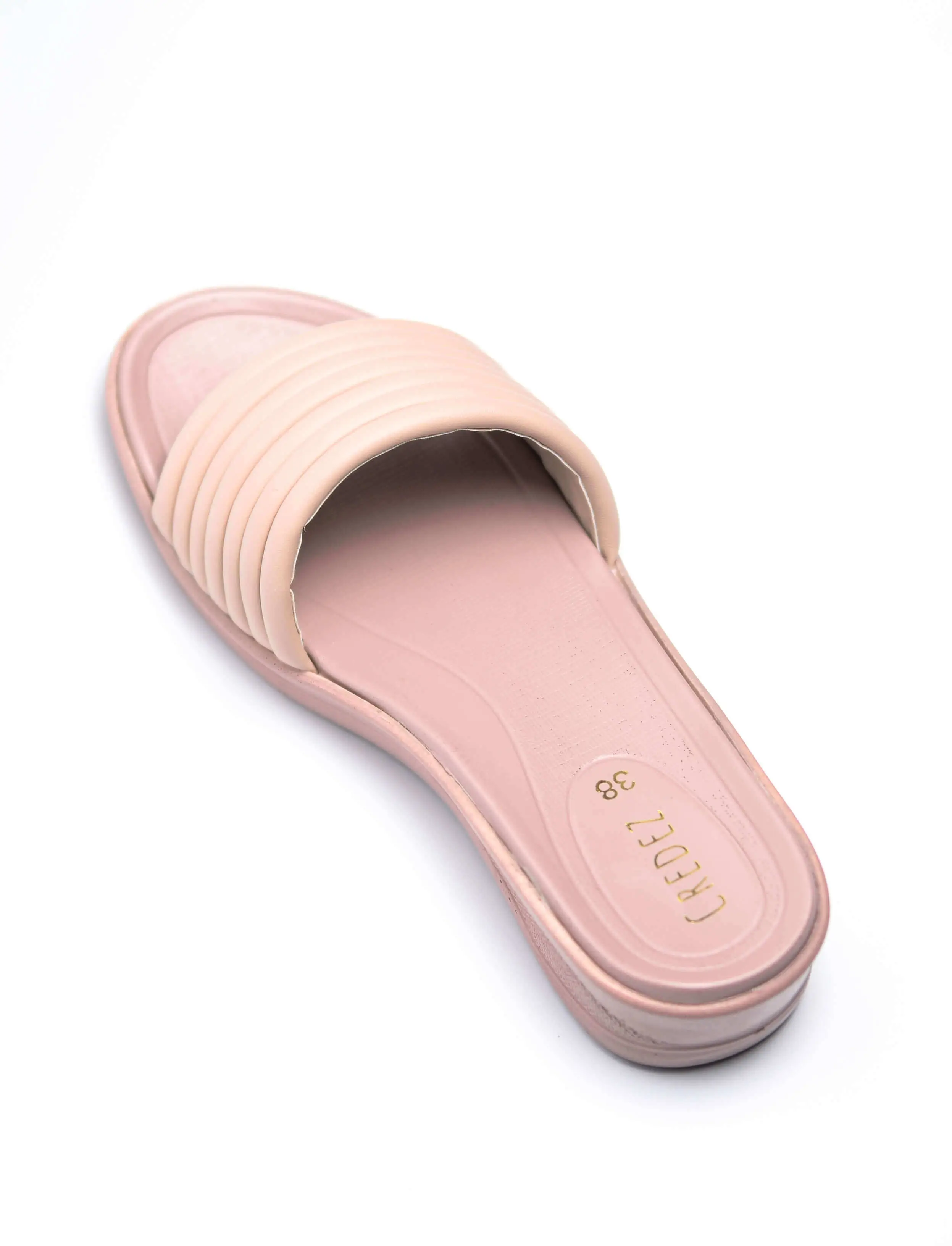 Credez Pink Medicated Flat Slipper For Women PU-001- Pink