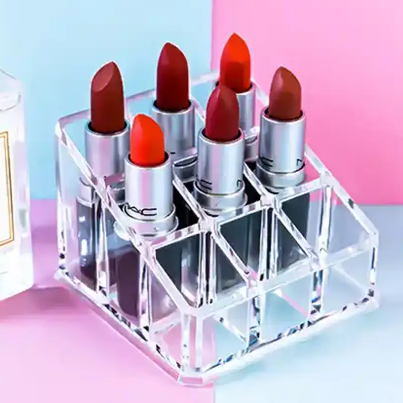 9 Slots Cosmetic  Slant Organizer Stackable Display