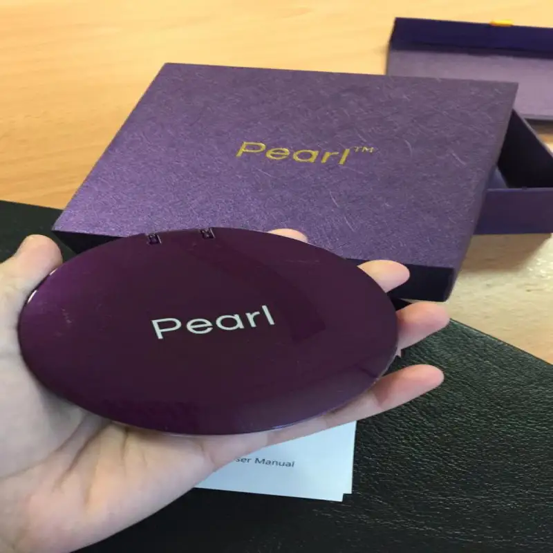 Pearl LED Fancy Ring Makeup - Mirror + Powerbank