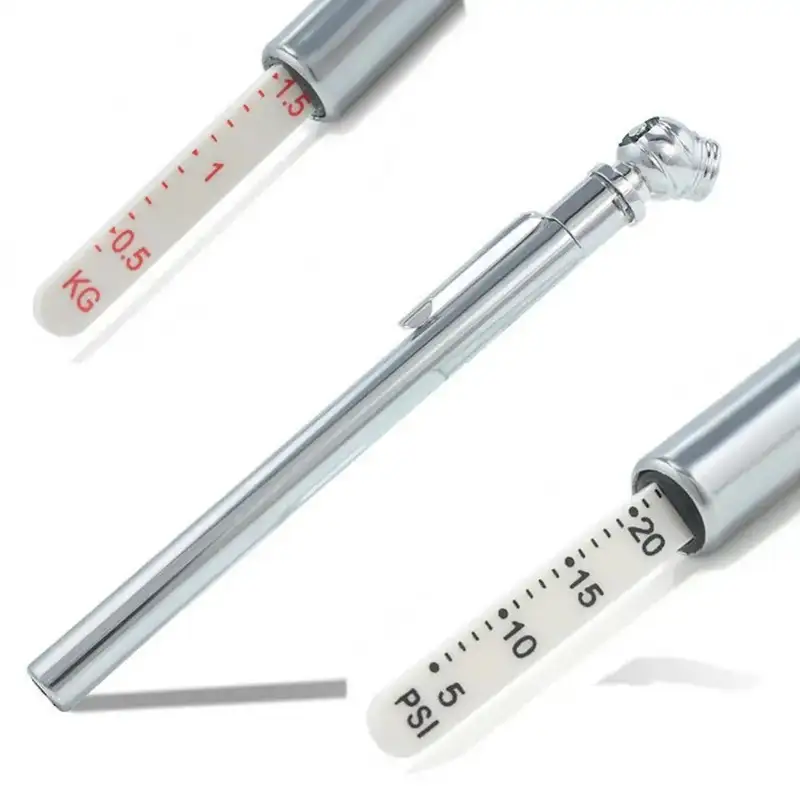 Portable Tire Pressure 5-50PSI Test Gauge Pen