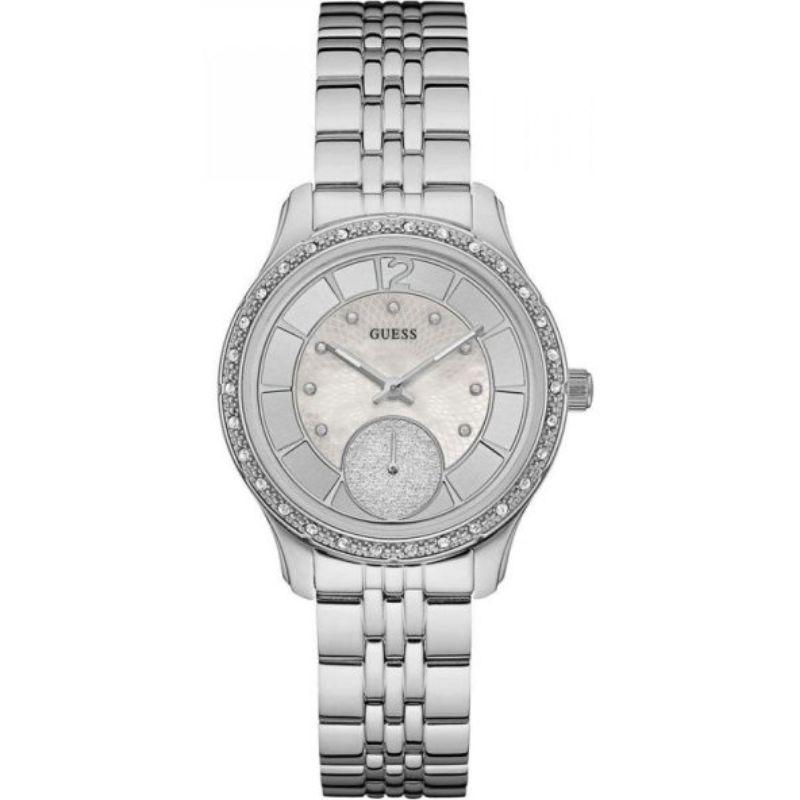 Guess Women’s Quartz Silver Stainless Steel Silver Dial 35mm Watch W0931L1