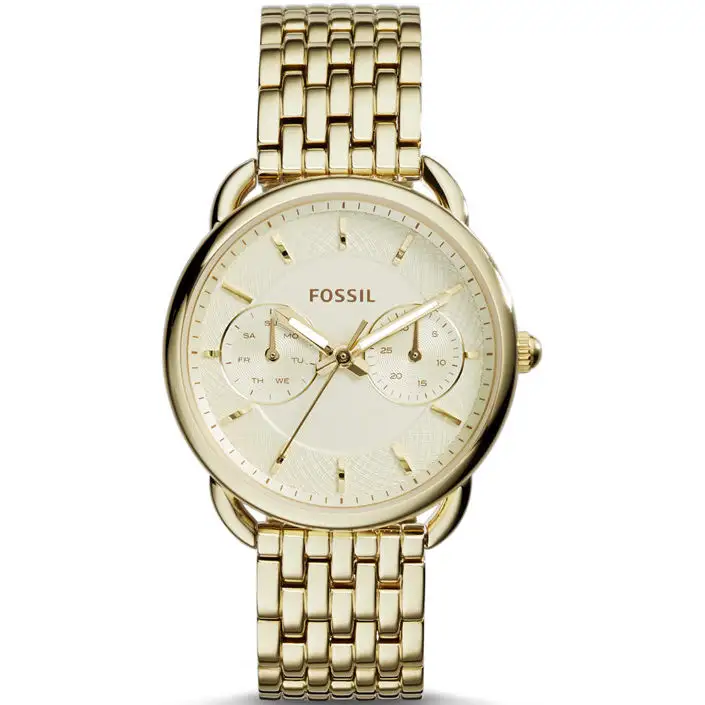 Fossil Gold Stainless Steel Gold Dial Watch For Ladies - ES3714