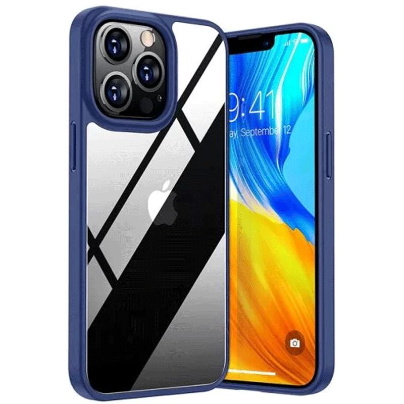 Torras Diamond Series Phone Case for iPhone 13 Pro Max – Blue – X002YN6MB3
