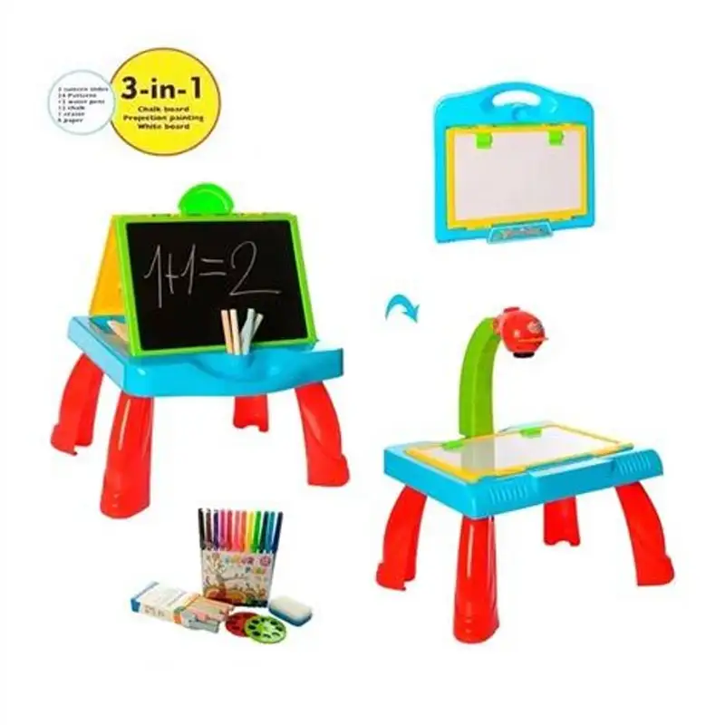 3 in 1 Learn And Interactive Activity Desk Projector Learning Table