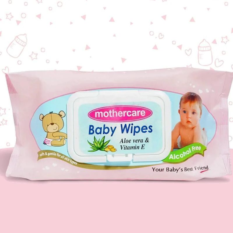 Baby Wipes Mothercare Lid 70Pcs