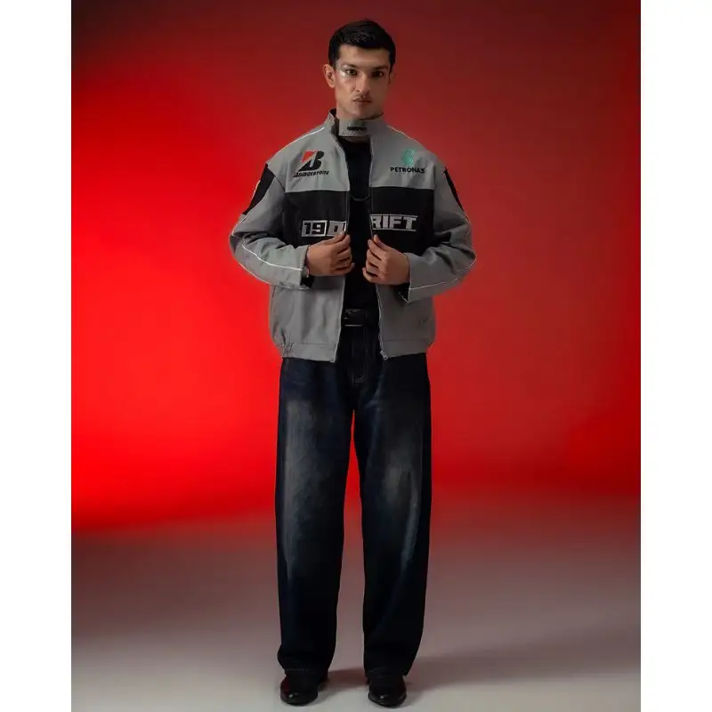 Unisex DRIFT Grey Racer Jacket