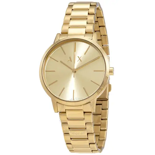Armani Exchange Cayde Quartz Gold Dial Men's Watch