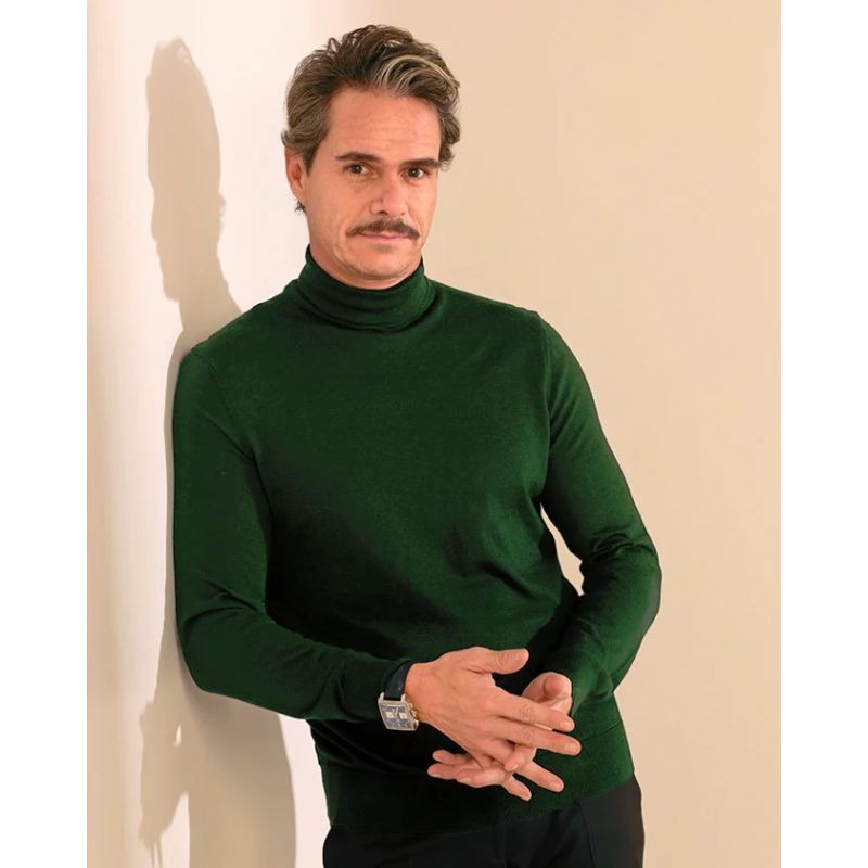 Aesthetic Gen Basic Bottle Green High Neck