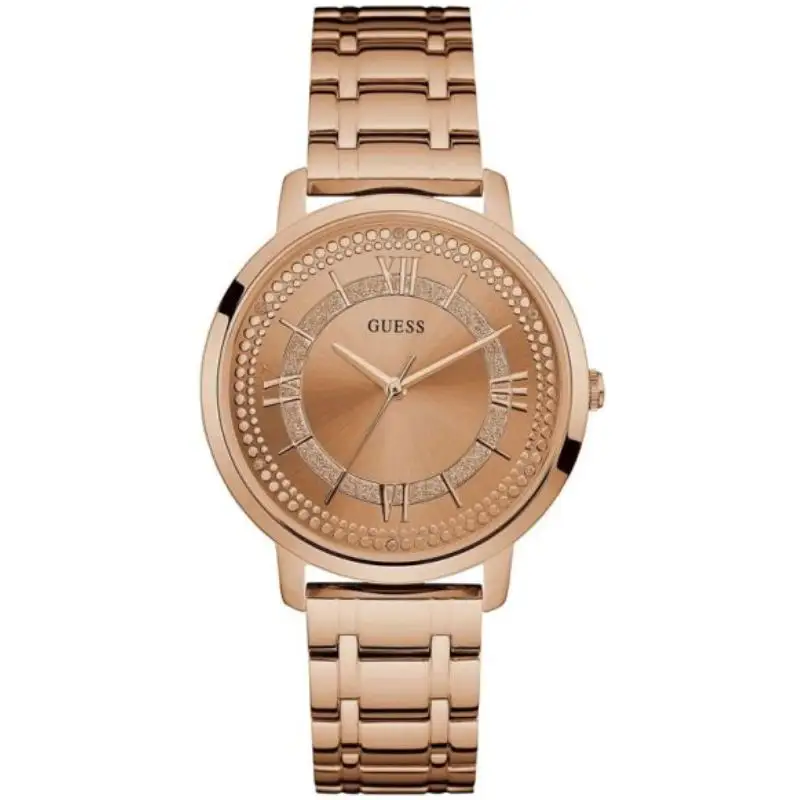 Guess Women’s Quartz Rose Gold Stainless Steel Rose Gold Dial 40mm Watch W0933L3