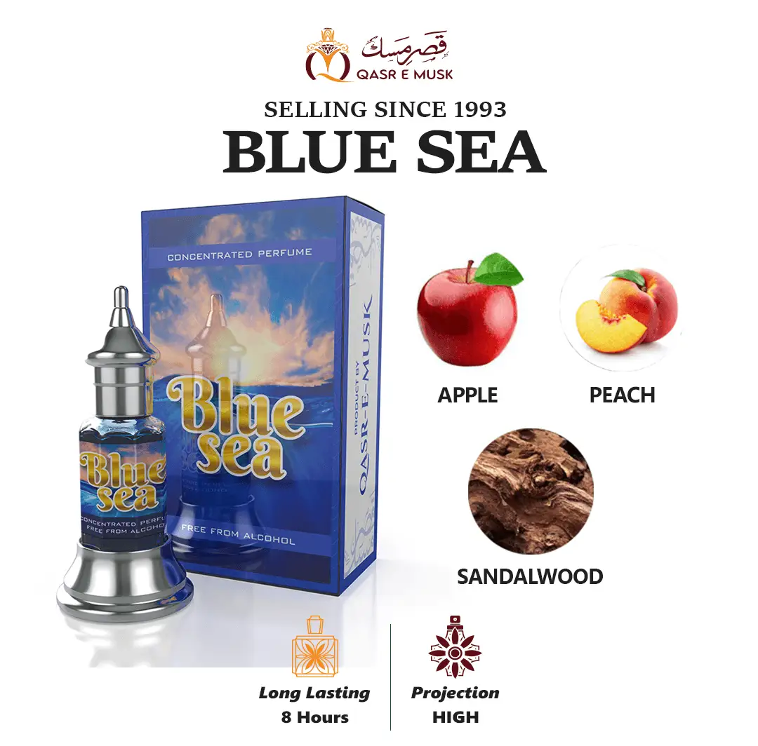 Blue Sea | Concentrated Perfume Attar Oil Of QASR-E-MUSK