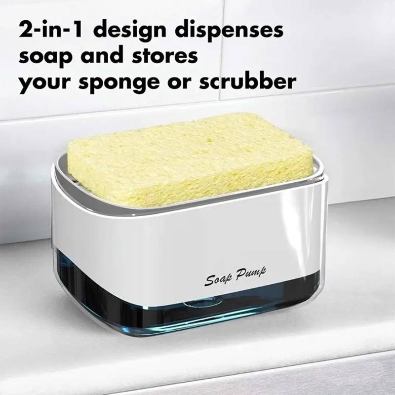Automatic Soap Dispenser With Sponge Holder