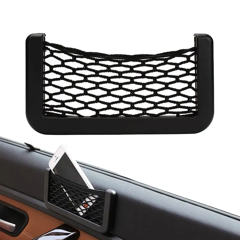 1pcs Universal Small Car Seat Back Storage Net Bag String Bag Mesh Pocket Organizer