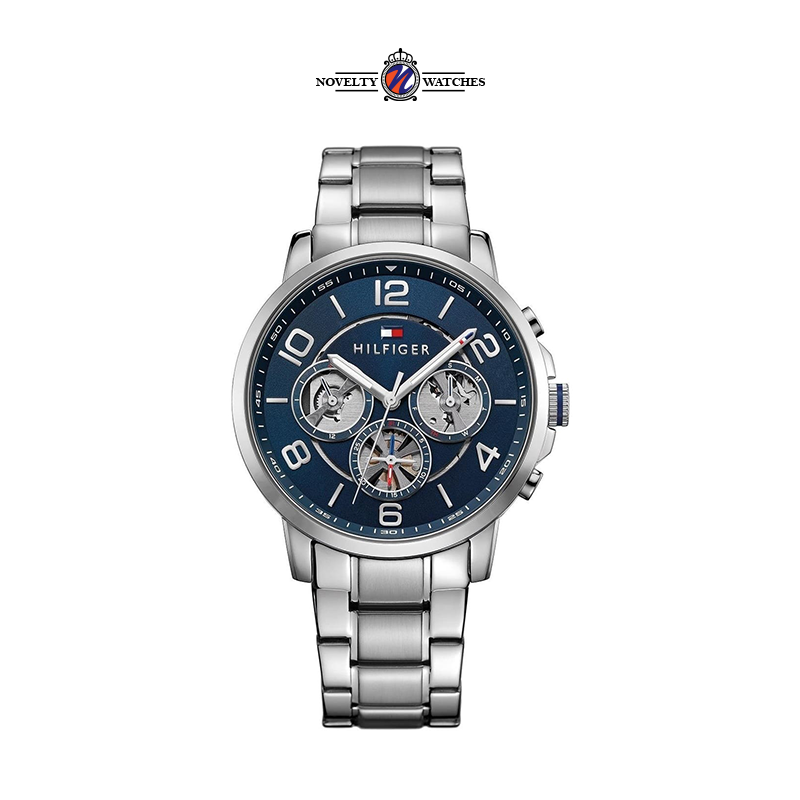 Tommy Hilfiger Men’s Quartz Stainless Steel Blue Dial 44mm Watch 1791293