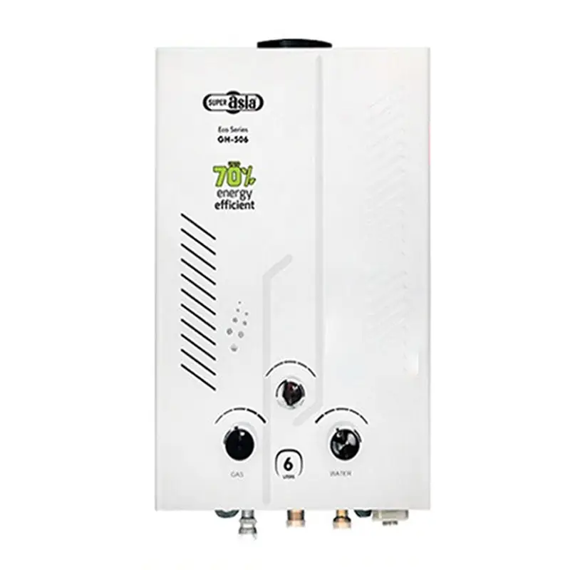 Super Asia  GH-506 Auto Ignition Instant Water Heater Gas Geyser 6 Liter With Official Warranty