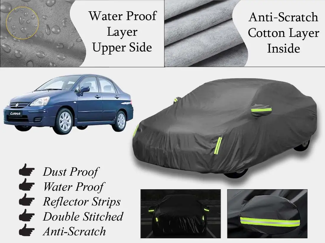 Suzuki Liana Top Cover | Grey | Anti-Scratch | Double Layer | Heat Proof | Water Proof