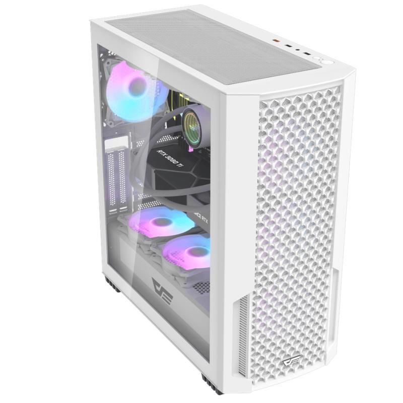 DarkFlash Df 2100 White Mesh Gaming Case