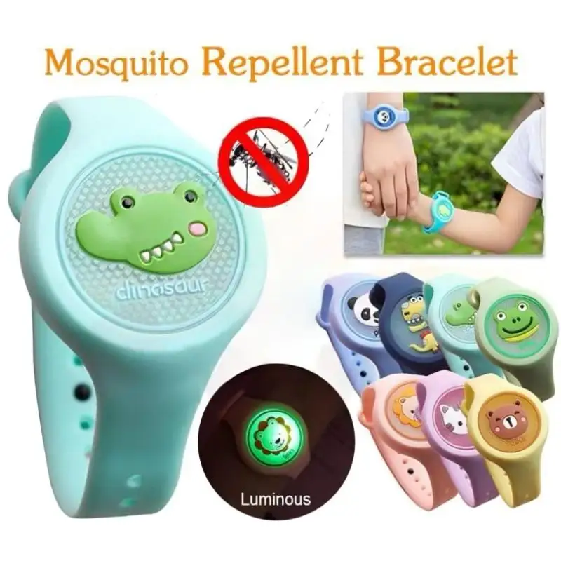 Ant-Mosquito Repellent Baby Wrist Bracelet LED Silicone Toy Random Color