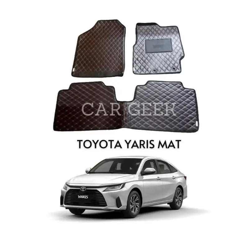 Car Geek Toyota Yaris 7D Flat Style Floor Mats