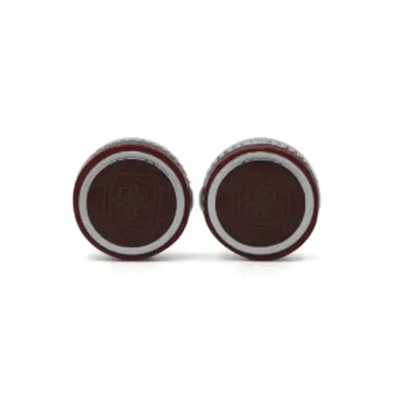 Cufflers Vintage Brown Round Cufflinks CU-1017 with Free Gift Box