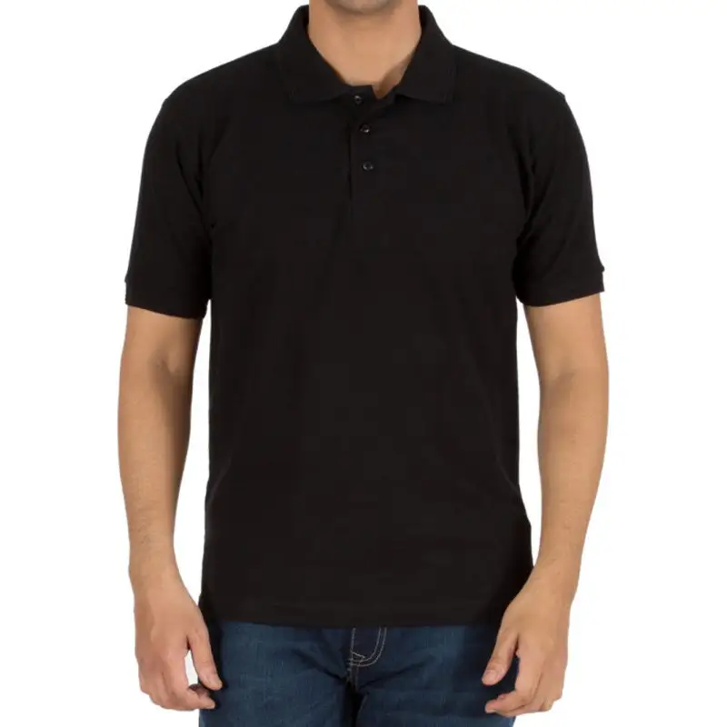 Vaya Clothing Basic Plain Black Basic Polo T-Shirt For Men