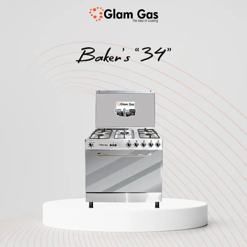 Glam Gas Cooking Range (Gas) BAKER’S 34 Cooking Range With Official Warranty