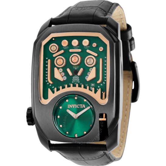 Invicta Cuadro Quartz Black Dial Men's Watch