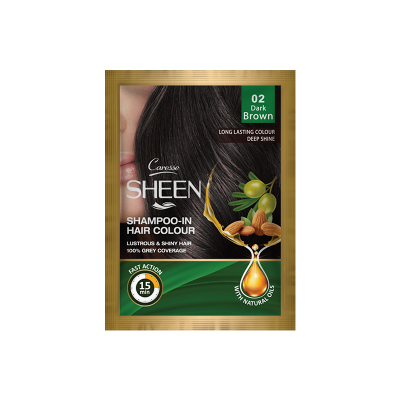 SHEEN SHAMPOO-IN HAIR COLOUR - DARK BROWN 02
