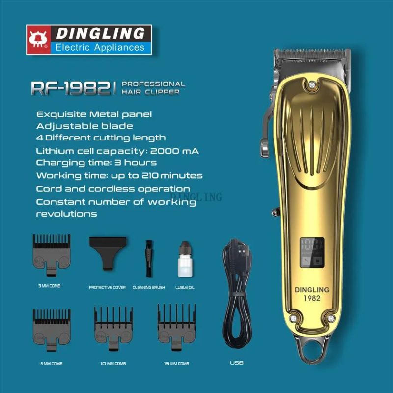 Dingling RF-1982 Professional LCD Hair Clipper