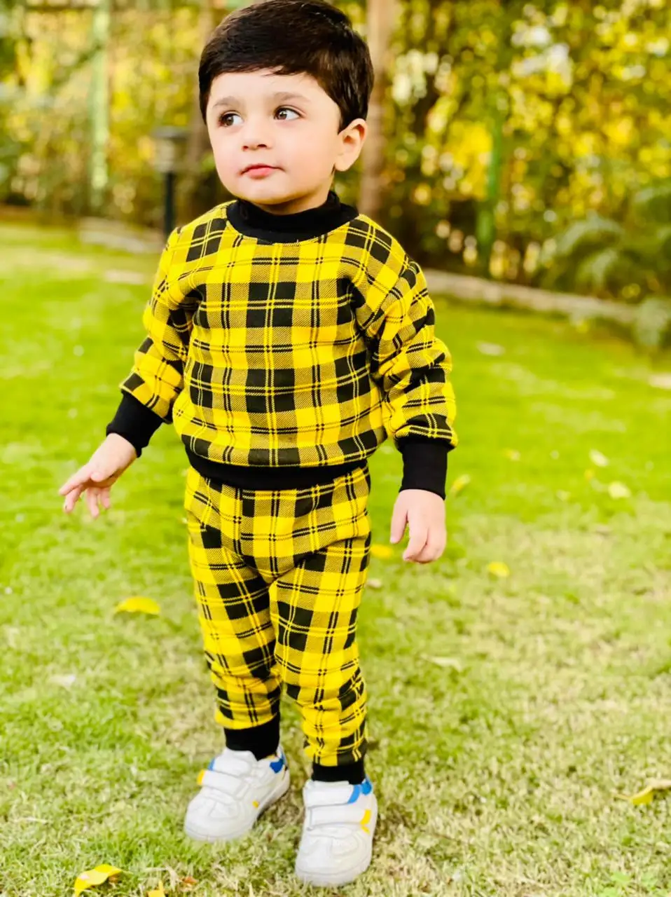 tracksuit Winter Fleece Thick Warm 2 year to 3 years yellow