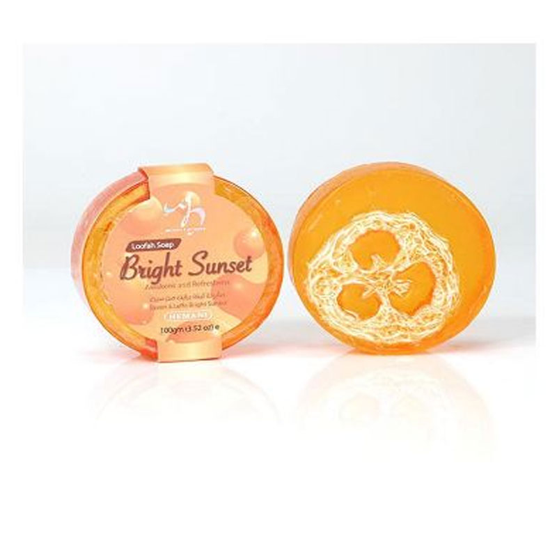 Hemani Bright Sunset Loofah Soap 100gm