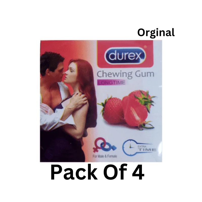 Durex CHEWING GUM All Flavour Long Time For Male & Female CHEWING GUM Pack Of Four