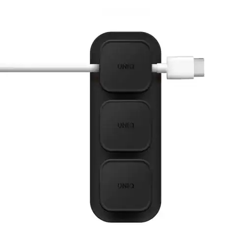 Uniq Pod Magnetic Cable Organizer and Base – Charcoal (Dark Grey)