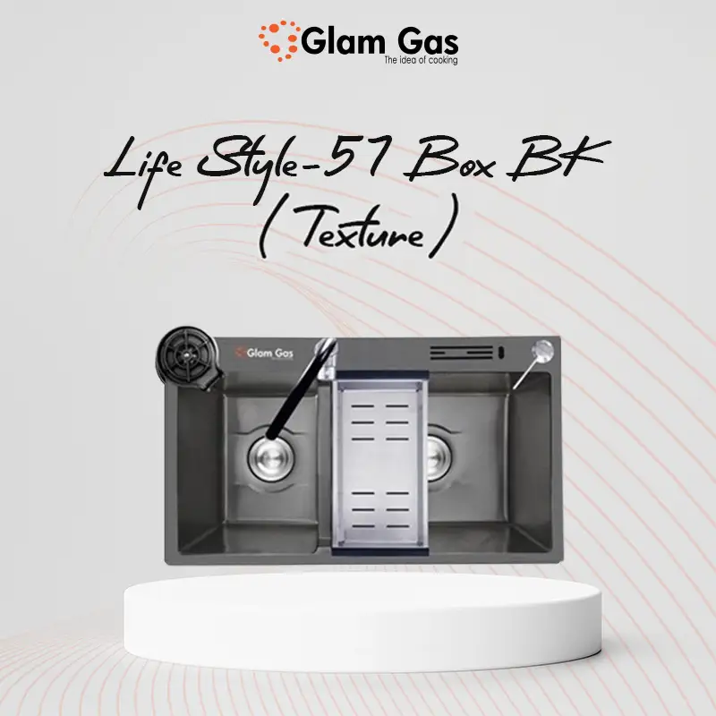 Glam Gas LifeStyle 57-Box BK Texture Built In Sink