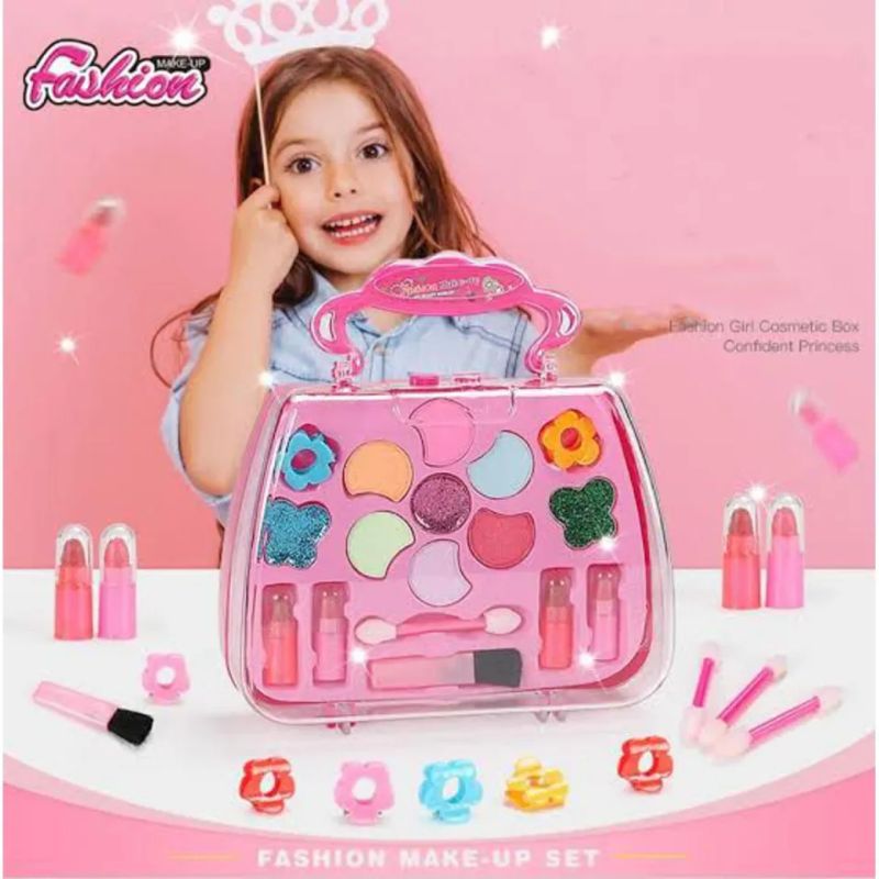 Makeup Beauty Set Briefcase Realistic Makeup Toy Set for Kids