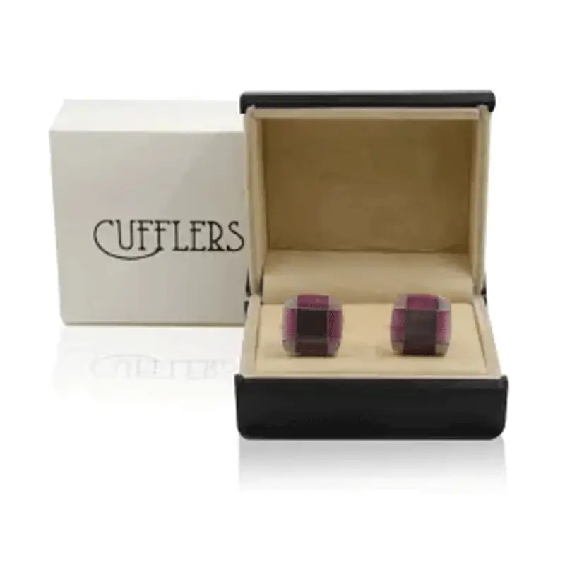 Cufflers Men’s Pink Engraving Exclusive Cufflinks For Gifts with Gift Box – CU-2041