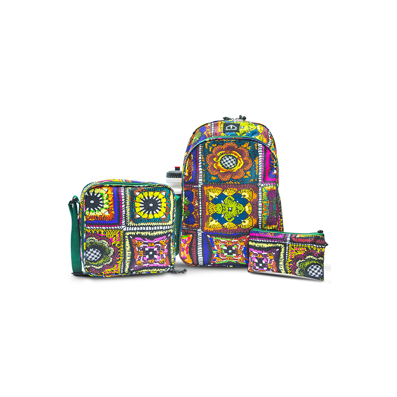MAIYAAN 3 IN 1  CREETAH MEDIUM BACKPACK (BACKPACK + LUNCH BOX + GEOMETRY )