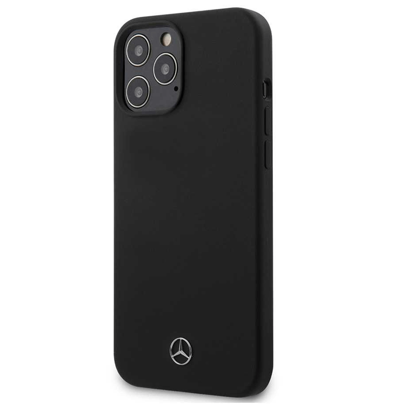 Mercedes Benz Liquid Silicone Case with Microfiber Lining For iPhone