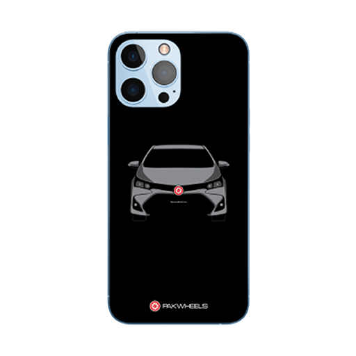Customized Mobile Case for Apple iPhones (Corolla-Black Design - PW)