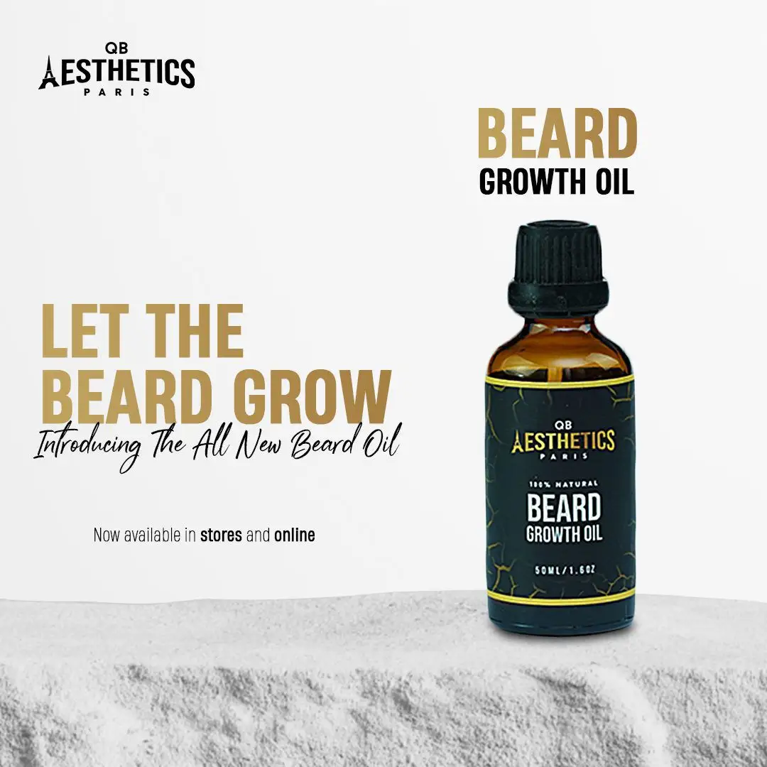 Beard Growth Oil by QB Aesthetics Paris