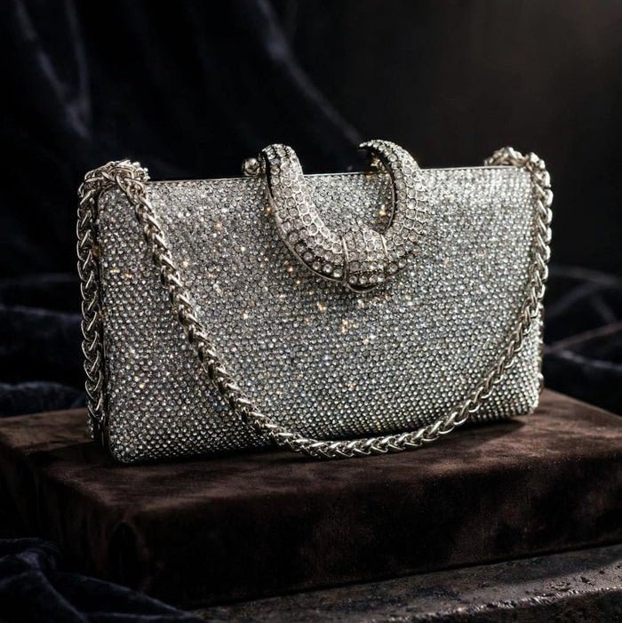 Milli Legacy Crystal Clutch Luxury Bridal Evening Bag