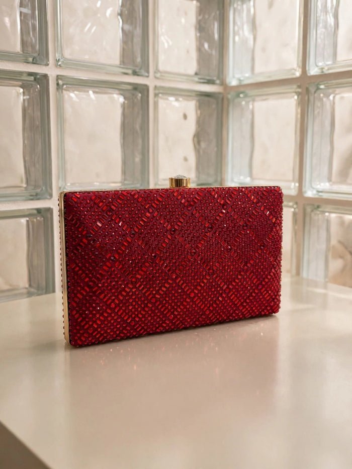 Milli Legacy Crystal Clutch Luxury Bridal Evening Bag