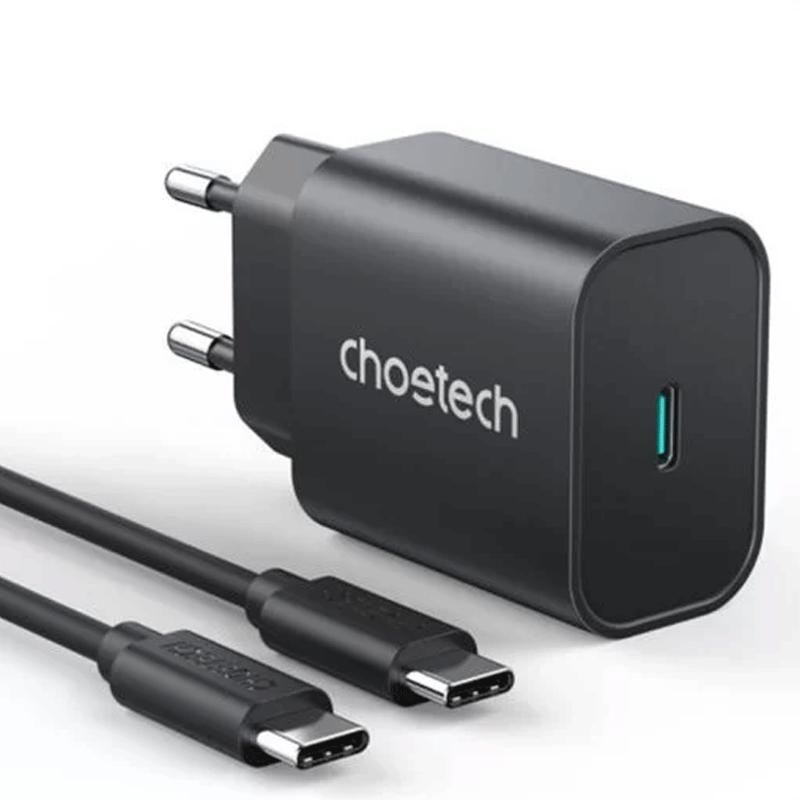 Choetech 25W USB C Charger Fast Charge Wall Adapter With 1m USB C Cable