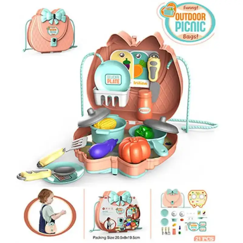 New Portable briefcase Picnic Party Play Sets - 16pcs