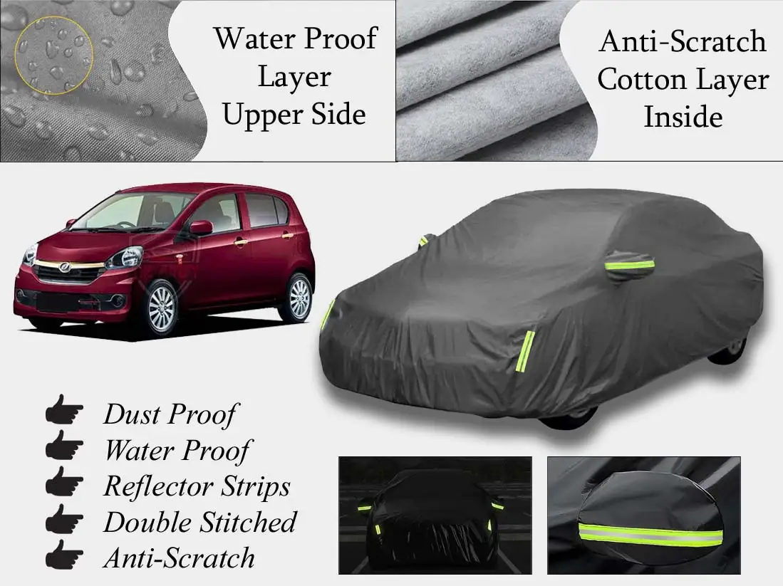 Daihatsu Mira 2013 - 2017 Top Cover | Grey | Anti-Scratch | Double Layer | Heat Proof | Water Proof